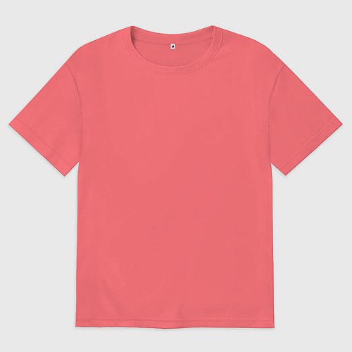 Мужская футболка оверсайз Черный логотип 30 Секунд до Марса / Коралловый – фото 1