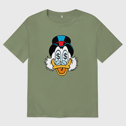 Футболка оверсайз мужская Скрудж, цвет: авокадо