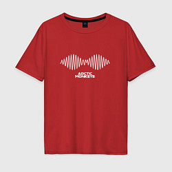 Футболка оверсайз мужская Arctic Monkeys logo, цвет: красный