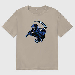 Футболка оверсайз мужская Death mood, цвет: миндальный