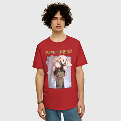 Футболка оверсайз мужская Made in Abyss - Reg and Faputa, цвет: красный — фото 2