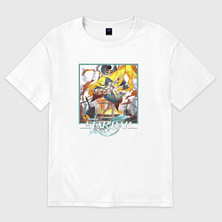 Футболка оверсайз мужская Юньли, цвет: белый