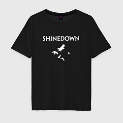 Мужская футболка оверсайз Shinedown - logo