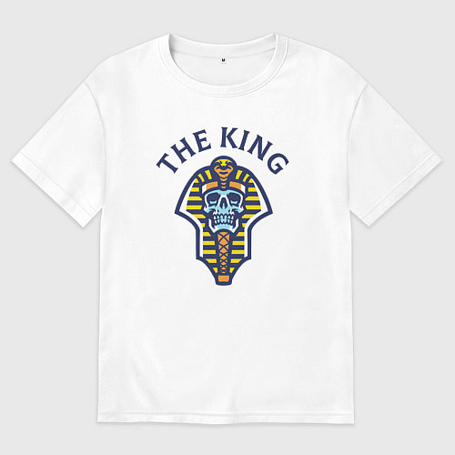 Мужская футболка оверсайз Мёртвый король / Белый – фото 1