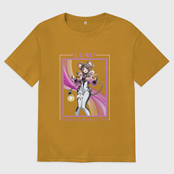 Футболка оверсайз мужская Lumi Kaleido Refraction, цвет: горчичный