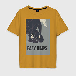 Мужская футболка оверсайз Easy jumps in boots