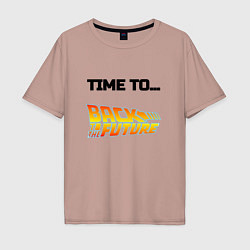 Мужская футболка оверсайз Time to back to the future