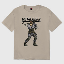 Мужская футболка оверсайз Snake Solid soldier