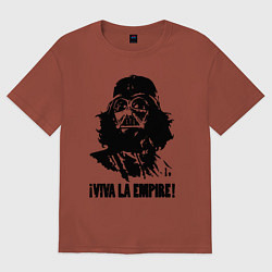 Футболка оверсайз мужская Vader - viva la empire, цвет: кирпичный