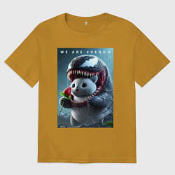 Мужская футболка оверсайз Kitten-Venom meme