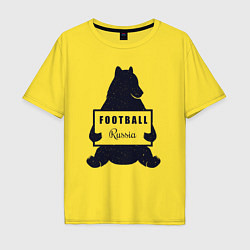 Мужская футболка оверсайз Bear football