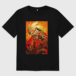 Футболка оверсайз мужская Император человечества - Warhammer 40000, цвет: черный