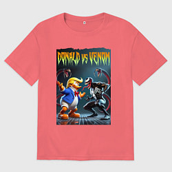 Мужская футболка оверсайз Donald vs Venom - ai art fantasy