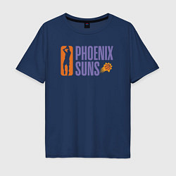 Футболка оверсайз мужская Phoenix Suns play, цвет: тёмно-синий