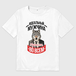Мужская футболка оверсайз Идеальный мужчина идеален во всем