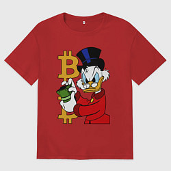 Мужская футболка оверсайз Duck tales - Scrooge bitcoin
