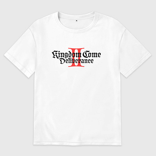 Мужская футболка оверсайз Kingdom Come Deliverance 2 / Белый – фото 1