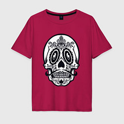 Мужская футболка оверсайз Skull Mexico