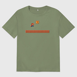 Мужская футболка оверсайз Mario 8 bit