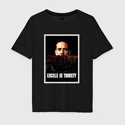 Мужская футболка оверсайз Lucille is thirsty