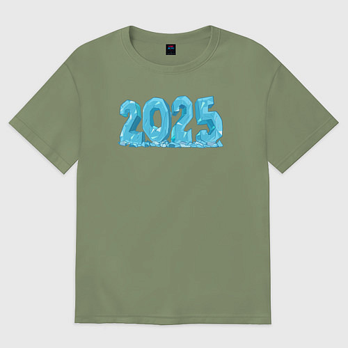 Мужская футболка оверсайз Ice 2025 / Авокадо – фото 1