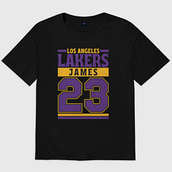Мужская футболка оверсайз Lakers - James 23
