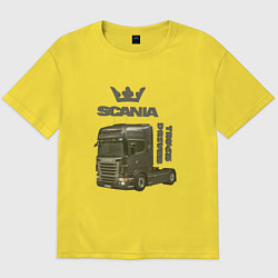 Мужская футболка оверсайз Скания truck driver