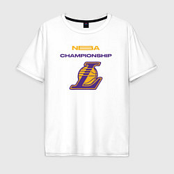 Мужская футболка оверсайз Lakers championship