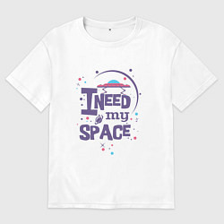 Мужская футболка оверсайз I need my space