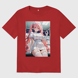 Мужская футболка оверсайз Медсестричка сделает тебе укол любви