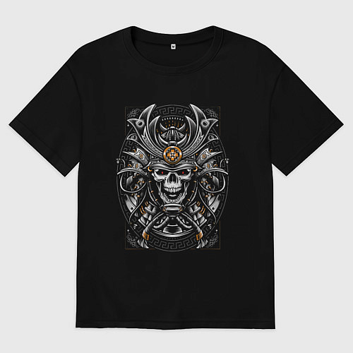 Мужская футболка оверсайз Самурай / Черный – фото 1