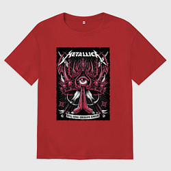 Мужская футболка оверсайз Metallica - royal arena Denmark