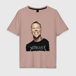 Мужская футболка оверсайз James Alan Hetfield - Metallica leader