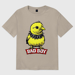Футболка оверсайз мужская Bad boy chicken, цвет: миндальный