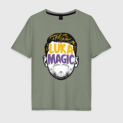 Мужская футболка оверсайз Luka magic face