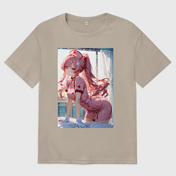 Мужская футболка оверсайз Медсестричка позаботится о тебе