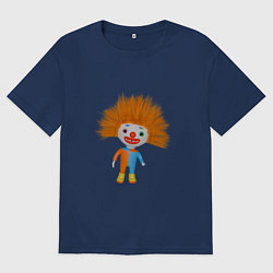 Мужская футболка оверсайз Рыжеволосый клоун