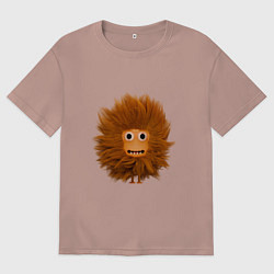 Мужская футболка оверсайз Funny cartoon monster