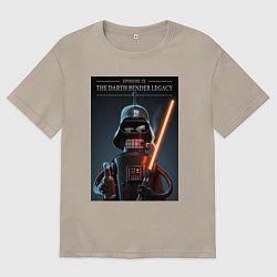 Футболка оверсайз мужская Дарт Бендер наследие, цвет: миндальный