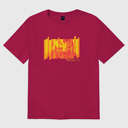 Футболка оверсайз мужская Mickey 17, цвет: маджента