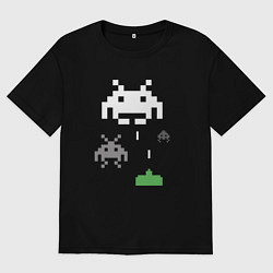 Мужская футболка оверсайз Space invaders