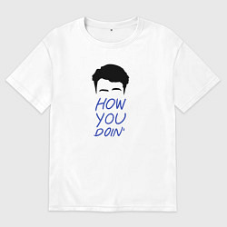 Мужская футболка оверсайз How you doin