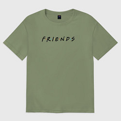 Футболка оверсайз мужская Friends, цвет: авокадо