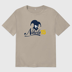 Футболка оверсайз мужская Nikola 15, цвет: миндальный