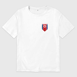 Мужская футболка оверсайз North Korean symbol