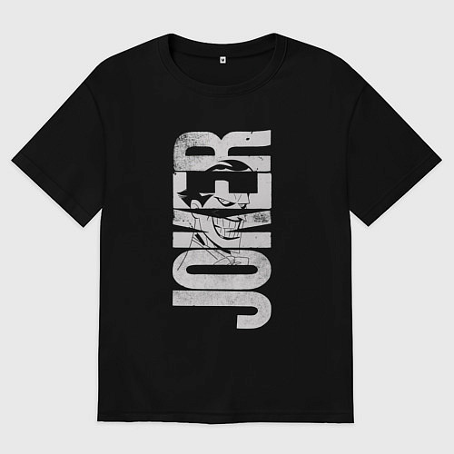 Мужская футболка оверсайз Джокер графити / Черный – фото 1