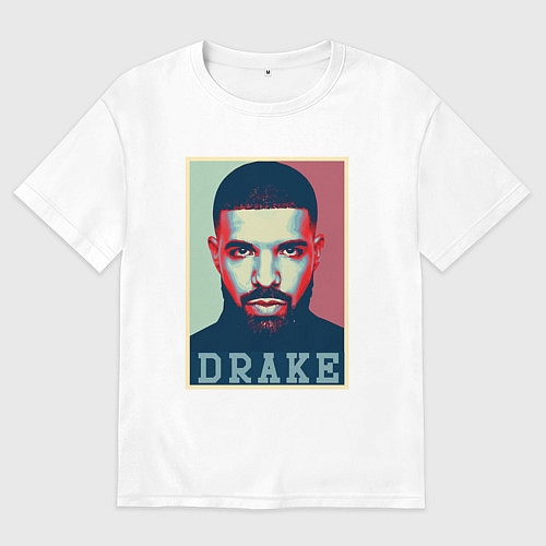 Мужская футболка оверсайз Drake / Белый – фото 1