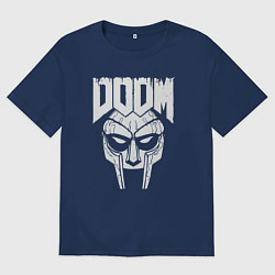 Мужская футболка оверсайз Doom mask