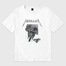 Футболка оверсайз мужская Metallica The Unforgiven, цвет: белый