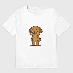 Мужская футболка оверсайз Crying Little Poppy